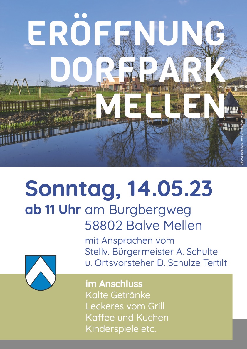 dorfpark eroeffnung mellen
